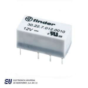 RELEVADOR 12VCD 2P 2T  2 AMPS. P/CIRC. IMPRESO - 30.22.7.012.0010