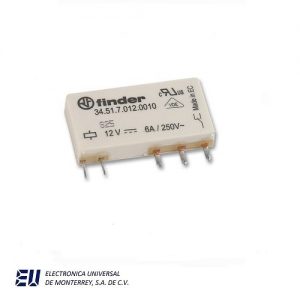 MINI RELEVADOR ELECTROMECANICO PARA CI 12VCD 6A 5 PIN - 34.51.7.012.0010