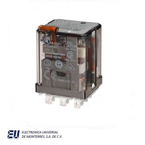RELEVADOR FINDER   24VCD 16A 11 PIN PLANOS TIPO RM con pulsador de prueba - 62.33.9.024.0040