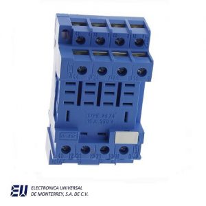 BASE AZUL  PARA RELEVADOR DE 14 PATAS FINDER SERIE - 96.74