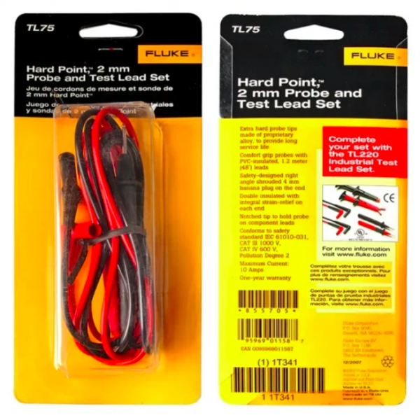 FLUKE TL75 JUEGO DE CABLES DE PUNTA DURA PARA MULTÍMETRO - TL75 - Image 2