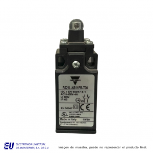 LIMIT SWITCH ROLDANA METÁLICA 1NA+1NC CUERPO PLÁSTICO - PS21L-NS11PR-T00