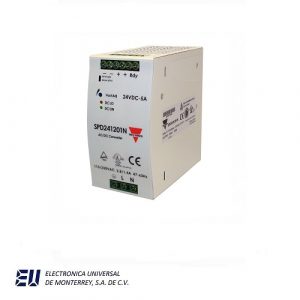 FUENTE DE ALIMENTACION CONMUTADA INPUT 90-260VCA, OUTPUT 24VDC, 120W, 5A, 1 FASE - SPD241201N
