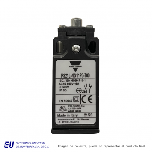 LIMIT SWITCH PLÁSTICO DE BOTÓN 1NA+1NC 30MM - PS21L-NS11P0-T00