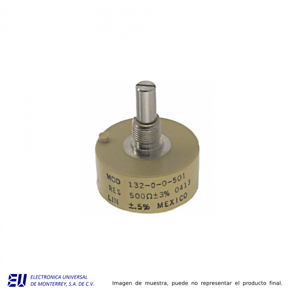 POT. 2.75W ALAMBRE SIN TOPE 500 OHMS - P132-0-500R