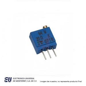 POT.0.5W 25 VUELTAS AJ.ARRIBA 100 OHMS    500E-0195 - P64W-100R