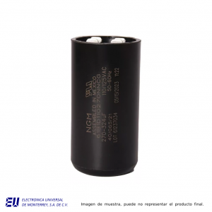 CAPACITOR DE ARRANQUE 270-324MF 110-125VCA - W110VCA270M