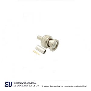CONECTOR BNC MACHO PARA RG-58 - HCN382