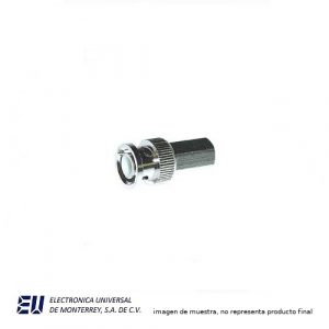 CONECTOR BNC MACHO ROSCA P/RG59 Y RG62 - HCN393