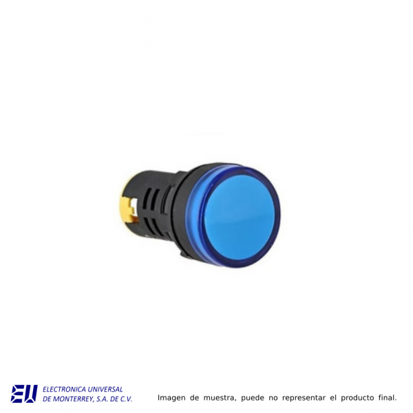 FOCO PILOTO AZUL 22MM 130V - AD16B-22D5-AZ-13