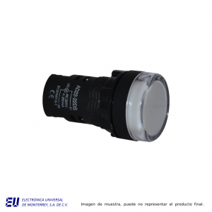 LED INDICATOR WHITE 127V AC/DC (BLANCO) - AD22-22DS-WHI