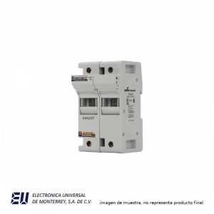 Portafusible Modualar Para Fusibles Clase J 2 POLOS con indicador - CH30J2I