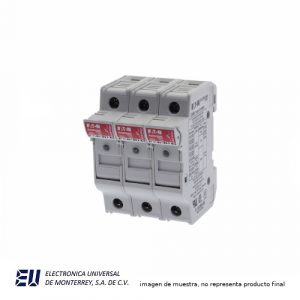 PORTAFUSIBLE 3 POLOS 10X38MM INDICADOR - CHM3DIU