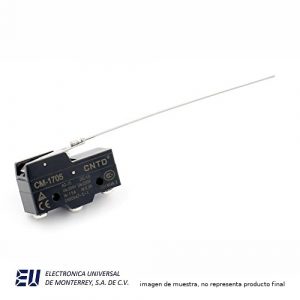 INTERRUPTOR DE LIMITE CNTD1NA + 1NC SIMILAR 115-107 VARILLA LARGA - CM-1705