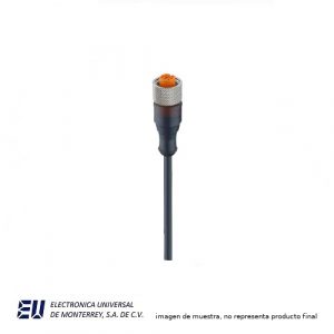 CON M12 3W STR 2M PVC - CONB13NF-S2