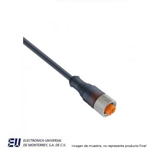 CON M12 4W STR 5M PVC - CONB14NF-S5