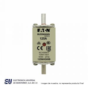 FUSIBLE 500V 125AMP CLASE GL/GG TIPO NH - 125NHG00B