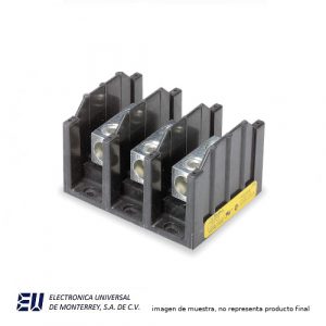 BLOQUES DE TERMINAL DE BARRERA 3 POLOS 600V 310A, 350kcmil - #6CU-AL- 16303-3