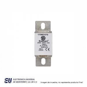 FUSIBLE SEMICONDUCTOR 200A 660V RECTANGULAR CON CUCHILLAS EN - 170M1470