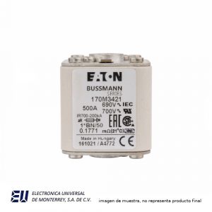 Fusible Semiconductor Tubo de Ceramica Europeo 500A 690V 1*BN/50 AR UC - 170M3421