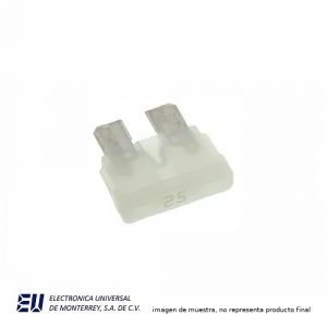 FUSIBLE TIPO CUCHILLA 32V 25AMP. TRANSP. - ATC25
