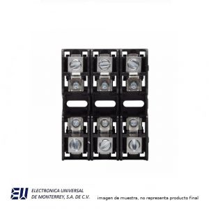 Base Porta Fusible Modular Clase CC 600Vca 3 POLOS - BCM603-3C