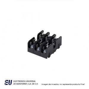 BASE PORTAFUSIBLE MODULAR 3 POLOS CLASE M 600VCA PLACA DE PRESIÓN- BMM603-3PQ