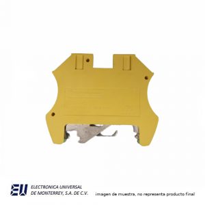 CLEMA PARA PUESTA A TIERRA 600V 25A CAL 26-12 2.5MM COLOR AMARILLA - DG25-YG