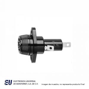 PORTAFUSIBLES EN LINEA 15A, 600V PARA FUSIBLES 10X38MM: KTK, FNQ, LP-CC - HPF-EE