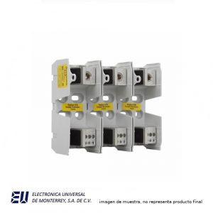 PORTAFUSIBLE 200 AMP. 600V 3 POLO P/LPS CON BLOCK DE DISTRIBUCION - JM60200-3MW16
