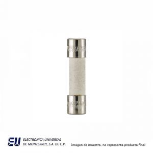 FUSIBLE EUROPEO, 5X20MM, ACCION RAPIDA, TUBO DE CERAMICA, 250 VCA, 0.5 AMPERES - S501-500-R