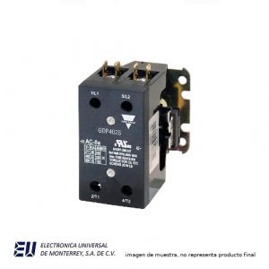 CONTACTOR DEFINIDO 2 POLOS 220V DE BOBINA - GDP402S220V