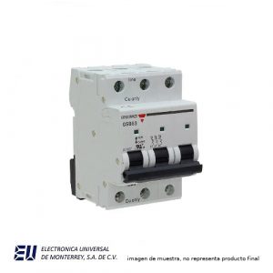 INTERRUPTPOR TERMICO 3 POLOS 50 AMPER UL 1077  5 KA   - GSB633PC50