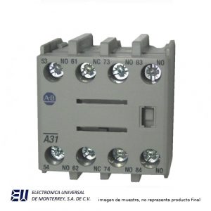 CONTACTO AUX IEC 3NA + NC FRONTAL - 100-FA31