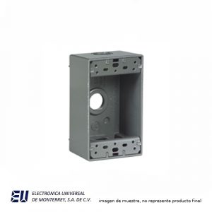 CAJA CHALUPA DE ALUMINIO 3 ENT.1/2" - 1113-SP