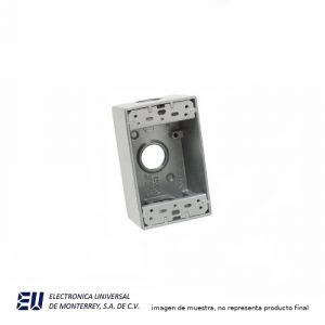 CAJA CHALUPA  ALUMINIO 3 ENTRADAS  3/4" - 1116-SP