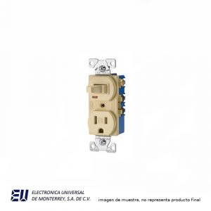 APAGADOR CON CONTACTO 15A 120VCA - 274V-BOX