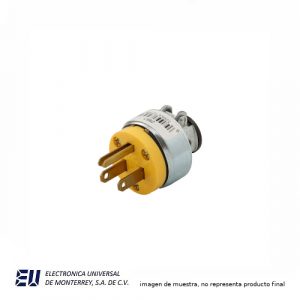 CLAVIJA DE VINIL BLINDADA USO RUDO, NEMA 5-15, 15A 125V, 2P-3H - 2867-BOX