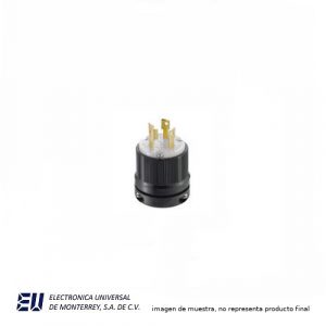 CLAVIJA 30A 125/250V 3 POLOS 3 HILOS MEDIA VUELTA - WD3331