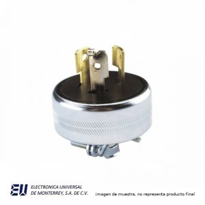 CLAVIJA MEDIA VUELTA, BLINDADA, 20A 125/250VCA, 3POLOS, 3HILOS - WD7311