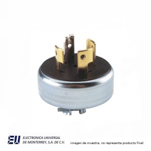 CLAVIJA CON CUBIERTA METÁLICA, 20A 120/208VAC, 4 POLOS 4 HILOS,  MEDIA VUELTA, No NEMA - WD7411