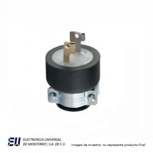 CLAVIJA 15A 125V  2 POLOS 2 HILOS  DE HULE - 7546