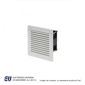 Ventilador con rejilla y filtro tamaño 3 para empotrar a 174x174 con ventilador 120x120 Alimentacion 120VAC - 7F.20.8.120.3100