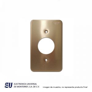 PLACA DE ALUMINIO ANONIZADO COLOR PLATA - 95091