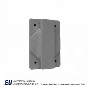 PLACA C/TAPA CUBREPOLVO 55 MM DE DIAMETRO GRIS - AH102055