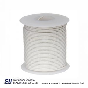 CABLE PARA WIRE WRAP CAL. 33 BLANCO ROLLO 100 PIES WH20-09-100 - HCABLEWWBLANCO
