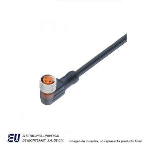 CON M8 4W ANG 5M PVC - CONB54NF-A5