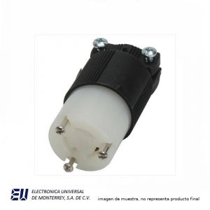 CONECTOR 2P 3W 20AMP 250V NEGRO - CWL620C