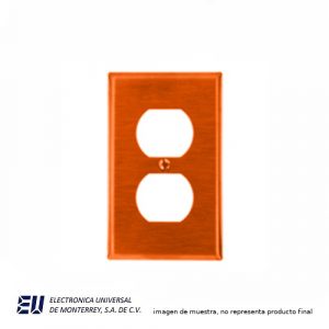 PLACA DE NYLON NARANJA P/TIERRA AISLADA - IGPJ8