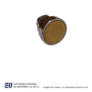 BOTON PULSADOR  AMARILLO 22MM METALICO - HLAY50-22SKB-Y